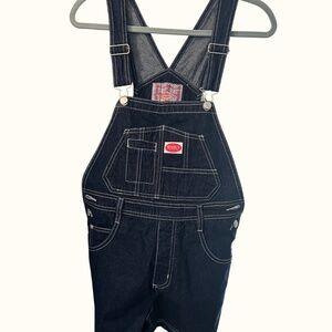 REVOLT denim short overalls